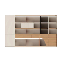 Escritorio Ejecutivo Modular Ergonómico Moderno, Estación de Trabajo Rectangular Convertible, Mesa de Oficina con Chapa de Madera, Panel Lateral con Almacenamiento, Sistema de Alimentación de Agua