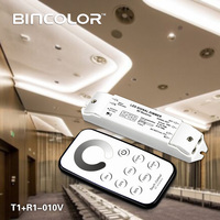 Regulador de Intensidad Táctil LED T1+R1-010V AC 85-265V, Interruptor de Atenuación 0-10v