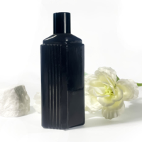 Bouteille de parfum de luxe noire unique de 90ml boîte d'emballage de cosmétiques en verre unique atomiseur de pulvérisation bouteille de parfum de voiture