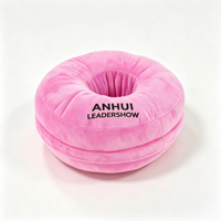Oreiller ergonomique Leadshow personnalisé en forme de donut pour dormeurs latéraux, soulageant la douleur aux oreilles, avec housse amovible à fermeture éclair