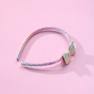 Diadema de lazo de dibujos animados con purpurina y colores dulces para niñas, accesorios para el cabello de fiesta de Navidad, talla única, venta al por mayor - Product Image 3