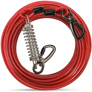 Ligne <span class=keywords><strong>de</strong></span> plomb <span class=keywords><strong>de</strong></span> chien d'acier inoxydable <span class=keywords><strong>de</strong></span> câble d'attache <span class=keywords><strong>de</strong></span> coureur <span class=keywords><strong>de</strong></span> chien fort résistant pour le parc <span class=keywords><strong>de</strong></span> camping <span class=keywords><strong>de</strong></span> cour dehors - Product Image 4