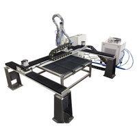 Machine de découpe laser et plasma à fibre de portique portable/prix des machines de découpe laser en métal cnc