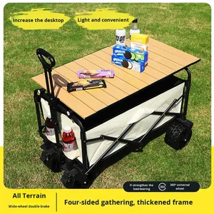 [Personnalisé] Voiture <span class=keywords><strong>de</strong></span> <span class=keywords><strong>camping</strong></span>, petit chariot pliable, portable, pour le <span class=keywords><strong>camping</strong></span>, les voyages, multicolores - Product Image 2
