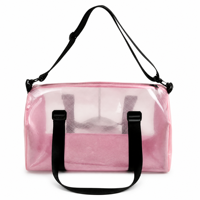 Sac de voyage portable en PVC imperméable, léger, grande capacité, avec fermeture éclair, pour la plage, la salle de sport et les sports