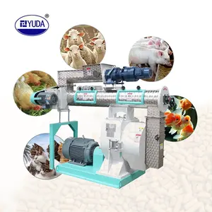 YUDA 1-3T/H Ring Die Small Poultry Animal Feed Pellet Pelletizer Machine With CE Certificate