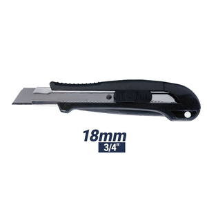 Промышленный универсальный нож 18 мм с автоматическим замком ABS + нержавеющая сталь Ручка лезвия для хранения тяжелых инструментов для ремонта OEM - Product Image 5