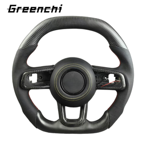 Volante deportivo de fibra de carbono de cuero perforado personalizado para <span class=keywords><strong>Jeep</strong></span> JL Wrangler Grand Cherokee SRT Gladiator - Product Image 3