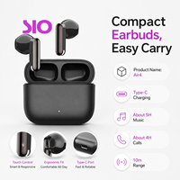 Écouteurs sans fil Air4 Wireless 6.0 10M 40mAh avec étui de charge 300mAh, 5H de musique, 4H d'appels, charge Type-C en 1,5H, écouteurs TWS sans fil