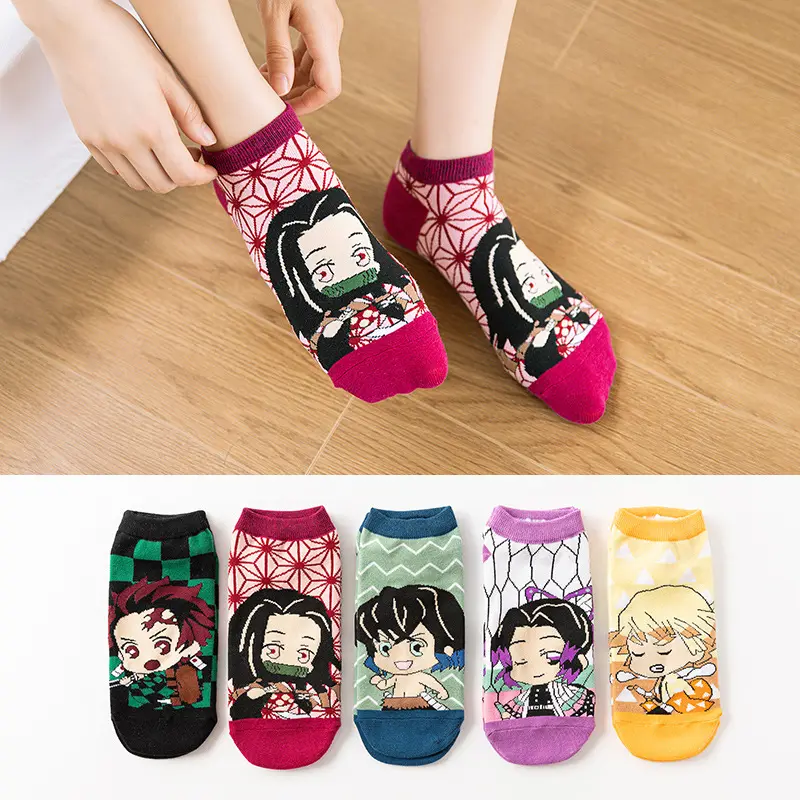 Demon Slayer Socks ladies women sports calzini corti nuovo design 2022 anime kpop socks demon slayer accessori