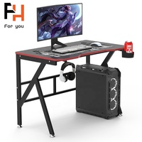 Tables de bureau de jeu lumières modernes tables de jeu professionnelles rgb