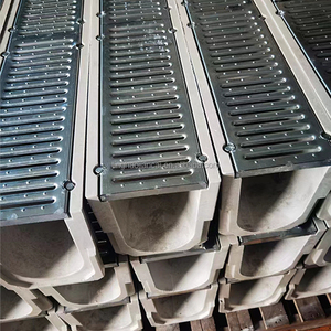 בנייה עמיד C250-F900 u בצורת שרף בטון ניקוז עם כיסוי ברזל יצוק - Product Image 5