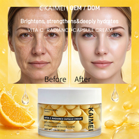 Crème Capsule Éclaircissante VC 65g OEM Populaire, Crème Éclaircissante à la Niacinamide, Améliore la Peau Terne et Jaunâtre, Unifie le Teint