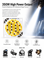 Émetteur LED COB IR 350W 2824 RGBCW sans scintillement, haute puissance, CRI 95, garantie 3 ans pour la photographie de studio professionnelle et le cinéma