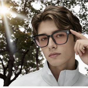 Ag99 Touch Color Change 13MP Camera IPX5 Waterproof Magnetic Charging Smart Glasses Photo Video Music Playback Voice Assistant - Product Image 3
