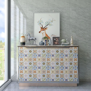 Modern Moroccan Style Self-Adhesive <strong>Wall</strong> Decals Waterproof <strong>Vinyl</strong> Peel and Stick for Home and Kitchen <strong>Wall</strong> Decor - Product Image 2