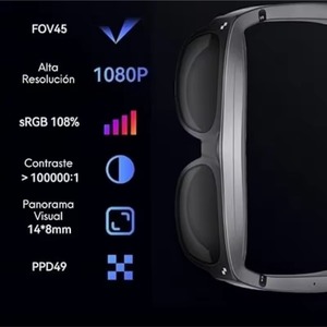 Rayneo Air Plus XR Kính <span class=keywords><strong>TCL</strong></span> NXTwear S + Với Micro OLED 1080P Video Hiển Thị Kính Năng Động Âm Thanh Stereo <span class=keywords><strong>3D</strong></span> Movie Chơi Trò Chơi - Product Image 2
