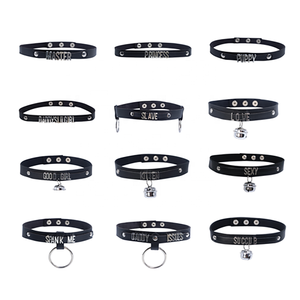 Collier de col rond gothique en cuir, Sexy, <span class=keywords><strong>Vintage</strong></span>, à breloque, cadeau gothique, Harajuku, Punk, ras du cou, pour femmes, - Product Image 6