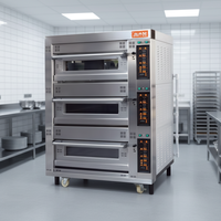 Nouveau four de cuisson numérique portable commercial entièrement automatique multifonctionnel pour pain, pizza, toasts, rôtissage de blé 380V