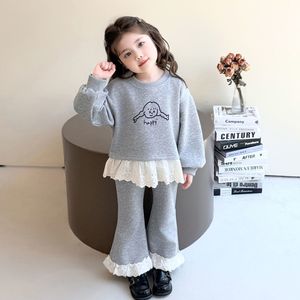 Set di felpe primavera e autunno da ragazza cartone animato nuovo stile bambina alla moda bambino autunno Set due pezzi - Product Image 3