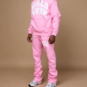 Ensemble de survêtement de haute qualité pour hommes, sweat-shirt et pantalon de survêtement imprimés avec logo personnalisé - Product Image 6