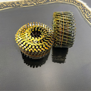 Clavos de bobina de alambre de acero Q235 Tornillo de 2-1/4 pulgadas Punta de diamante de vástago liso para construcción de paletas de madera Clavos de rollo de acero al carbono - Product Image 5