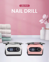 Ponceuse à ongles médicale esthétique silencieuse en métal, sans fil, 65W, 35000 tr/min, moteur sans balais, rechargeable, professionnelle