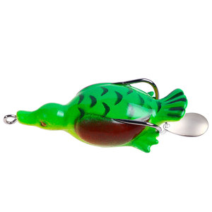 6,5 CM 12,6G Venta al por mayor 5 colores Top Water Rotating <span class=keywords><strong>Duck</strong></span> Lure Señuelos blandos con cuchara Spinner Blade - Product Image 6