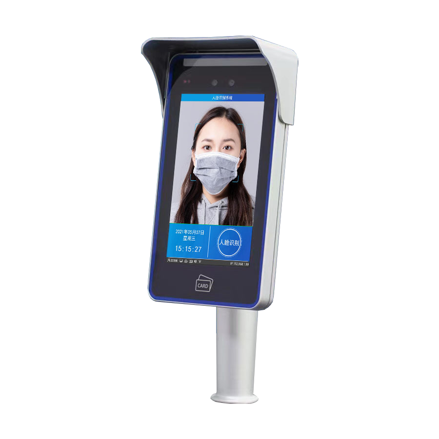 Facial Biometric Door Access Terminal | 20000 Face DB 0.3s Fast Recognition + Live Detection + Night Vision + LCD Touch Screen + 