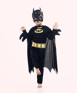 Disfraz de Murciélago Negro Musculoso de Halloween para Niños y Niñas, Traje de Juego de Rol para Fiesta de Disfraces, Mono con Capa y Sombrero, Marca HP - Product Image 2