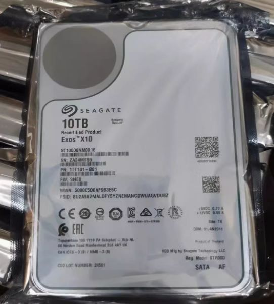 New X18 16TB SATA 6Gb/s Enterprise Internal Hard Drive HDD Model ST16000NM000J for Server Applications