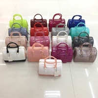 2026 Zomer Hot-selling PVC Rits Sluiting Jelly Schoudertas Handtas Emmertje Macaron Europese Amerikaanse Stijl Modieus