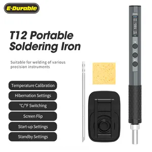 Best Quality High 65w T12 Portable Hot Air Mini Portable Soldering iron Temperature Control iron Electric Soldering irons Set