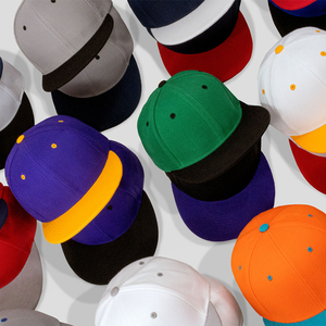 Custom Logo Embroidery Print Flat Brim Hat Multiple Styles Plain Blank Snapback Caps for Men Fitted Baseball Hat
