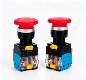 Interruptor de botón tipo hongo de 60 mm, mantenido, IP65, para panel de control, 1NO1NC, 660V, 10A, PC+Nylon PA66, CE, 300000 ciclos, terminal de tornillo - Product Image 6