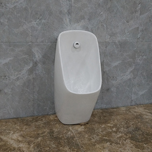 New Chất lượng cao phòng tắm tường gốm treo nam nơi để tiểu P/<span class=keywords><strong>S</strong></span> Bẫy Treo Tường trắng người đàn ông <span class=keywords><strong>s</strong></span>ử dụng cảm biến nơi để tiểu cho khách <span class=keywords><strong>s</strong></span>ạn phòng tắm - Product Image 1