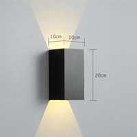 Applique murale simple moderne Décoration LED 3000K 5W Types de lampes murales en aluminium