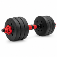 Ensemble d'haltères réglables en ciment, durables et écologiques, pour l'entraînement de musculation