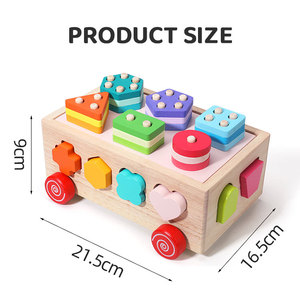 Giocattolo Educativo Montessori Multifunzione in Legno per Bambini: Blocchi da Costruzione con <span class=keywords><strong>Forme</strong></span> <span class=keywords><strong>Geometriche</strong></span> e Colori Assortiti - Product Image 6