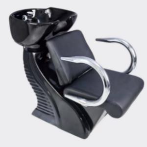 Meilleures ventes de mobilier de salon, bac à shampoing, fauteuil de salon moderne en cuir - Product Image 2