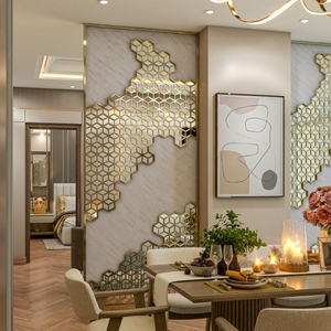 Panel Divisor <span class=keywords><strong>de</strong></span> Espacios Personalizable <span class=keywords><strong>de</strong></span> Acero Inoxidable 304 201 <span class=keywords><strong>de</strong></span> Alta Calidad, Diseño <span class=keywords><strong>de</strong></span> Panel Cortado con Láser para Bar, Diner, Bistro, Grill - Product Image 6