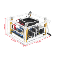 Casing Akrilik Orange Pi Zero 3 Cangkang Transparan Kipas Pendingin Opsional Heatsink Pendingin Aktif Pasif untuk OPI Zero 3
