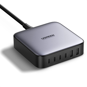 อะแดปเตอร์ชาร์จโทรศัพท์ USB C 200W Nexode 6 พอร์ต GaN PD ชาร์จเร็ว พร้อมสายชาร์จ 3 ฟุต รุ่น CD271 200W GaN PD สำหรับ I - Product Image 1