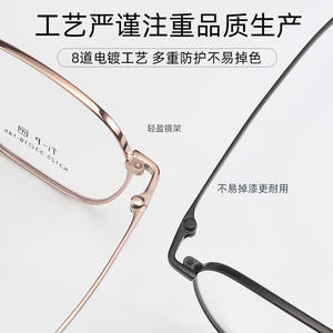 Monturas de Gafas Ti-P Rectangulares de Marco Completo Unisex Cómodas con Marco de Titanio y Lentes de Resina 3125 Origen Danyang - Product Image 3