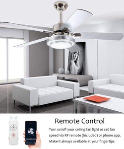 Cho tuya wifi thông minh quạt trần điều khiển ánh sáng Kit RF/app điều khiển từ xa <span class=keywords><strong>Alexa</strong></span> & <span class=keywords><strong>Google</strong></span> nhà tương thích 10A Max. current - Product Image 2