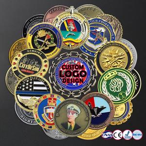 Двухсторонняя металлическая монета с латунным тиснением - Product Image 5