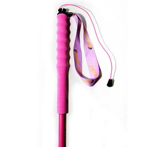 Bâtons de randonnée Okhealing 110-130 cm en fibre de carbone ultralégers pliables, couleur magenta - Product Image 3