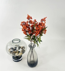 Simulación de Elegante <span class=keywords><strong>Nandina</strong></span> Domestica, Decoración para el Hogar, Accesorios de Fotografía, Arreglo de Ramo para Mesa de Comedor, Flores Artificiales - Product Image 1