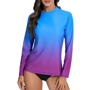 Cung cấp chất lượng cao của dịch vụ tùy chỉnh phụ nữ phát ban bảo vệ in kỹ thuật số dài tay áo cô gái phát ban bảo vệ - Product Image 4