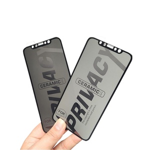 Protection d'écran en céramique pour iPhone 17, 8 Plus, 13 Pro, 14 Max – Verre de confidentialité en céramique 9H PMMA, film en verre trempé anti-rayures - Product Image 1